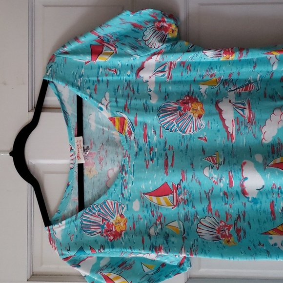 SALE... EUC Adorable T-Shirt Dress🩵💜 - Picture 2 of 5